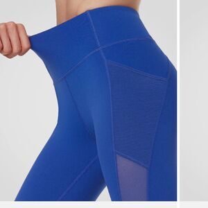 Ele.ment Active Cropped Mesh Details Cobalt Blue Leggings M NWT